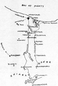 Map of Tūhoe whenua.