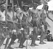 Men performing a haka.