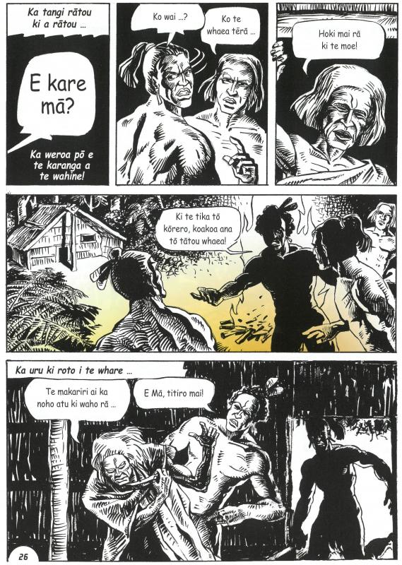 Māui comic page 4.