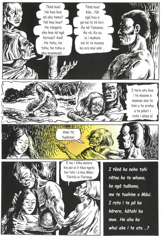Māui comic page 5.