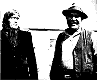 Black and white photo of two men.