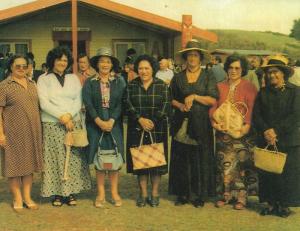Women at the front of wharenui